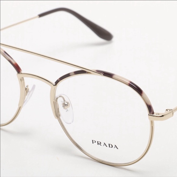 Prada Journal Round Wire Frame Glasees w/Case - Picture 4 of 8